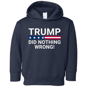 Donald Trump Did Nothing Wrong Toddler Hoodie