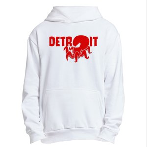 Down Town Detroit City Michigan Octopus Kraken Hockey Urban Pullover Hoodie