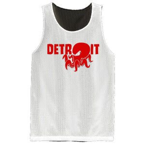 Down Town Detroit City Michigan Octopus Kraken Hockey Mesh Reversible Basketball Jersey Tank