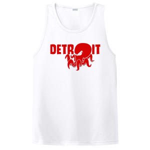 Down Town Detroit City Michigan Octopus Kraken Hockey PosiCharge Competitor Tank