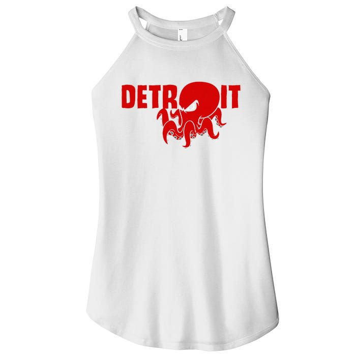 Down Town Detroit City Michigan Octopus Kraken Hockey Women's Perfect Tri Rocker Tank