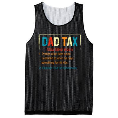 Dad Tax Definition Funny FatherS Day Boy Gift Mesh Reversible Basketball Jersey Tank