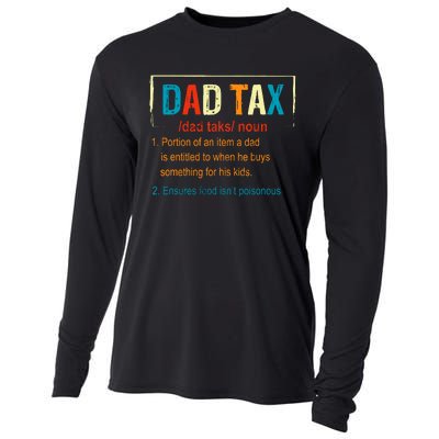 Dad Tax Definition Funny FatherS Day Boy Gift Cooling Performance Long Sleeve Crew