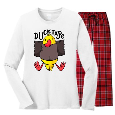 Duck Tape Women's Long Sleeve Flannel Pajama Set 