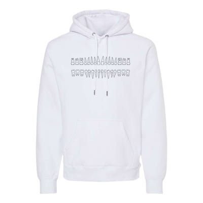 Dentist Teeth Premium Hoodie