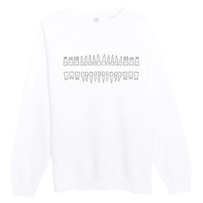 Dentist Teeth Premium Crewneck Sweatshirt