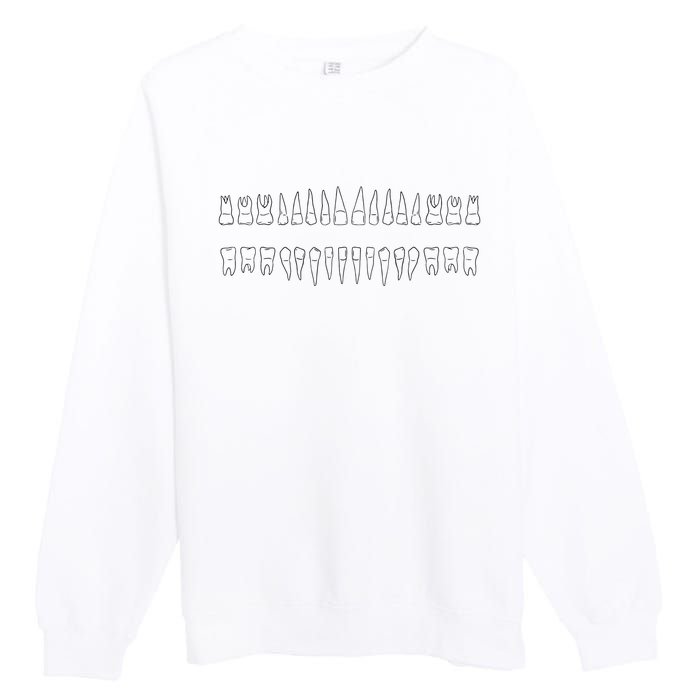 Dentist Teeth Premium Crewneck Sweatshirt