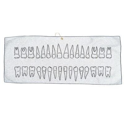 Dentist Teeth Large Microfiber Waffle Golf Towel