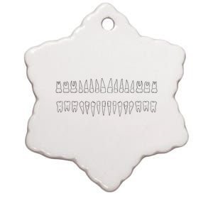 Dentist Teeth Ceramic Star Ornament