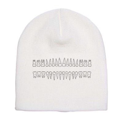 Dentist Teeth Short Acrylic Beanie