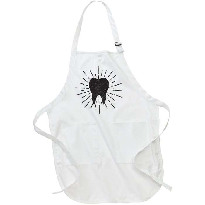 Dentist Tooth Dental Student Dental Assistant Hygienist Full-Length Apron With Pockets