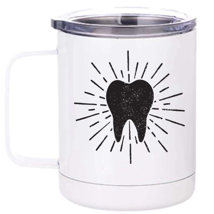 Dentist Tooth Dental Student Dental Assistant Hygienist 12 oz Stainless Steel Tumbler Cup