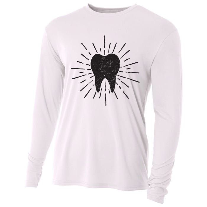 Dentist Tooth Dental Student Dental Assistant Hygienist Cooling Performance Long Sleeve Crew