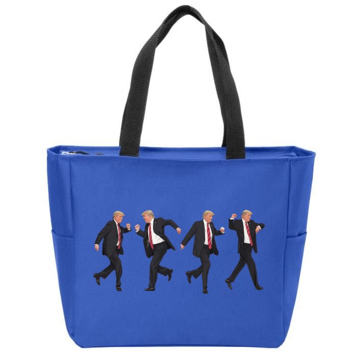 Donald Trump Dancing 2024 Patriotism Cute Gift Zip Tote Bag