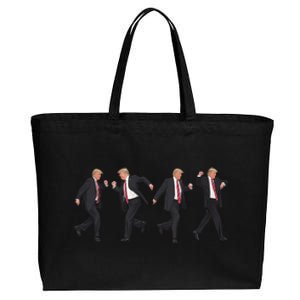 Donald Trump Dancing 2024 Patriotism Cute Gift Cotton Canvas Jumbo Tote