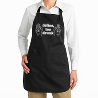 Define Too Drunk Define Too Drunk Full-Length Apron With Pockets
