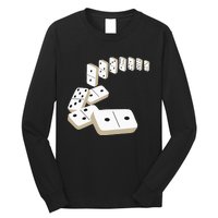 Dominoes Tiles Domino Player Dominoes Lover Long Sleeve Shirt