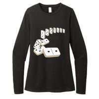 Dominoes Tiles Domino Player Dominoes Lover Womens CVC Long Sleeve Shirt