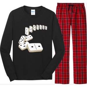 Dominoes Tiles Domino Player Dominoes Lover Long Sleeve Pajama Set