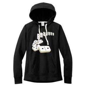 Dominoes Tiles Domino Player Dominoes Lover Women's Fleece Hoodie