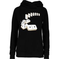 Dominoes Tiles Domino Player Dominoes Lover Womens Funnel Neck Pullover Hood