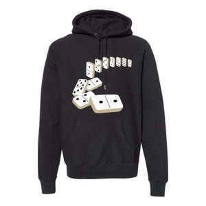 Dominoes Tiles Domino Player Dominoes Lover Premium Hoodie