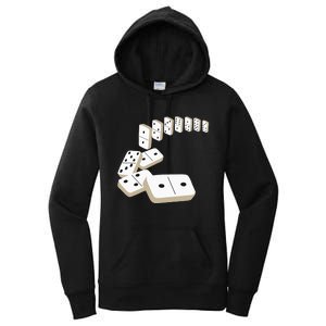 Dominoes Tiles Domino Player Dominoes Lover Women's Pullover Hoodie