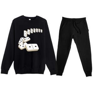 Dominoes Tiles Domino Player Dominoes Lover Premium Crewneck Sweatsuit Set