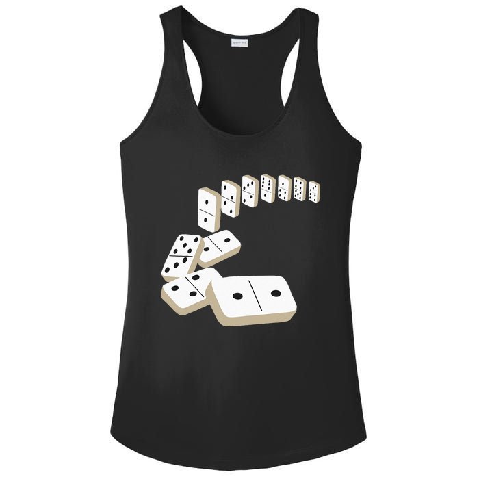 Dominoes Tiles Domino Player Dominoes Lover Ladies PosiCharge Competitor Racerback Tank