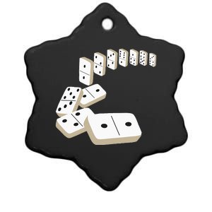 Dominoes Tiles Domino Player Dominoes Lover Ceramic Star Ornament