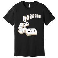 Dominoes Tiles Domino Player Dominoes Lover Premium T-Shirt