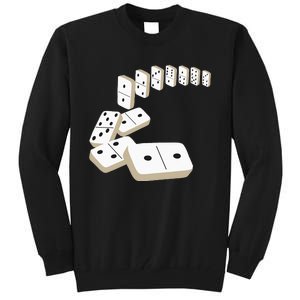 Dominoes Tiles Domino Player Dominoes Lover Tall Sweatshirt