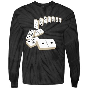 Dominoes Tiles Domino Player Dominoes Lover Tie-Dye Long Sleeve Shirt