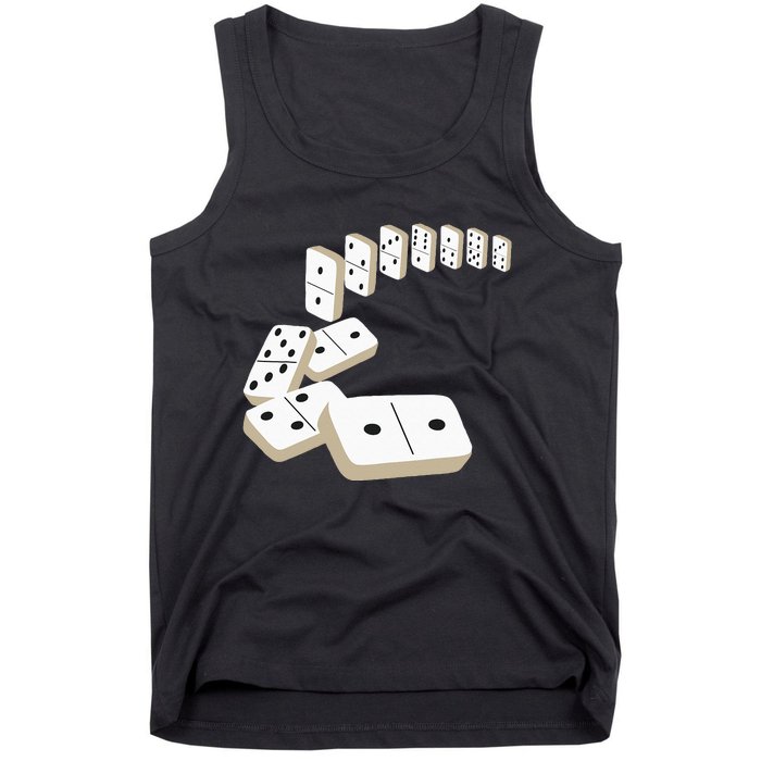 Dominoes Tiles Domino Player Dominoes Lover Tank Top