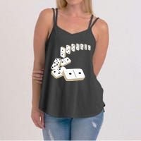 Dominoes Tiles Domino Player Dominoes Lover Women's Strappy Tank