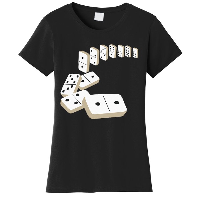 Dominoes Tiles Domino Player Dominoes Lover Women's T-Shirt