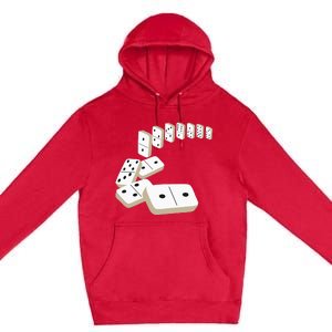 Dominoes Tiles Domino Player Dominoes Lover Premium Pullover Hoodie