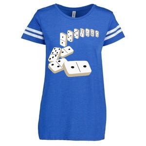 Dominoes Tiles Domino Player Dominoes Lover Enza Ladies Jersey Football T-Shirt