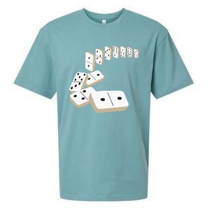 Dominoes Tiles Domino Player Dominoes Lover Sueded Cloud Jersey T-Shirt