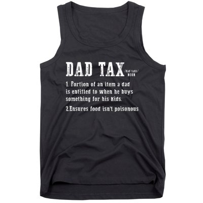 Dad Tax Definition Portion Of An Item A Dad Is Entitled Tank Top