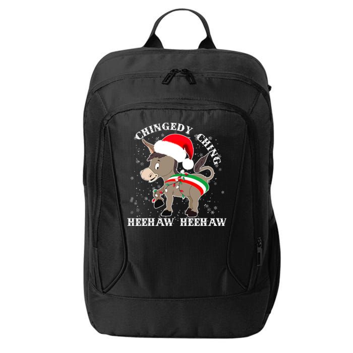 Dominick The Donkey Chingedy Ching Italian Christmas Donkey City Backpack