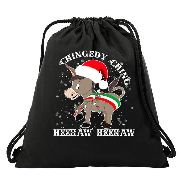 Dominick The Donkey Chingedy Ching Italian Christmas Donkey Drawstring Bag