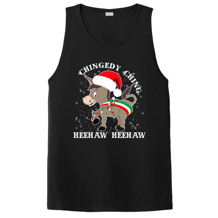 Dominick The Donkey Chingedy Ching Italian Christmas Donkey PosiCharge Competitor Tank