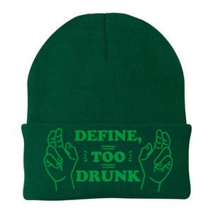 Define Too Drunk Knit Cap Winter Beanie