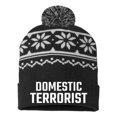 Domestic Terrorist USA-Made Snowflake Beanie