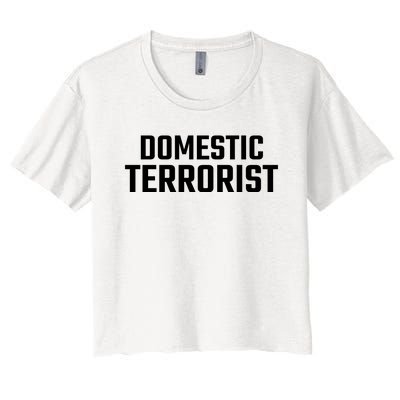 Domestic Terrorist Women's Crop Top Tee