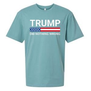 Donald Trump Did Nothing Wrong Sueded Cloud Jersey T-Shirt