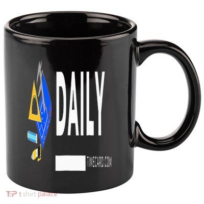 Daily Timecard 11oz C Handle Ceramic Mug