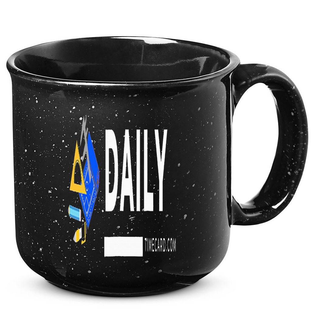 Daily Timecard 15oz Campfire Ceramic Mug
