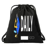 Daily Timecard Drawstring Bag